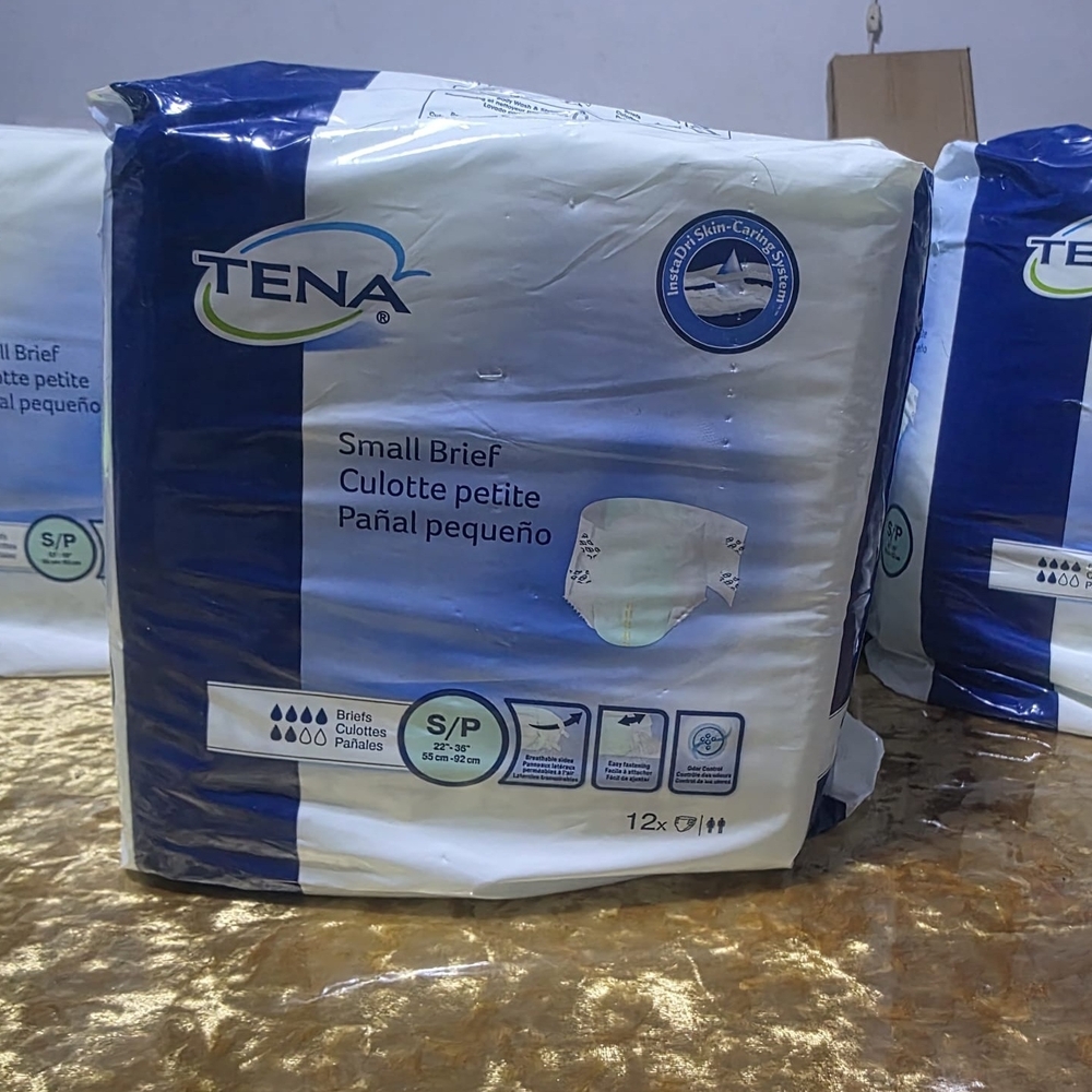 TENA: Small Incontinence Briefs Adult Diapers Elderly ***4 PACKS*** NEW